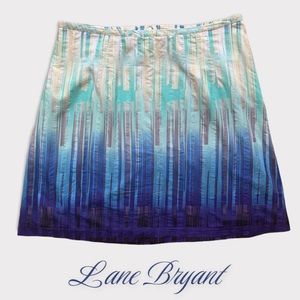 Lane Bryant Skirt Size 22 (See additional Measurements) Blue Striped Skirt